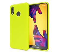 NALIA Neon Silicone Case for Huawei P20 Lite - Soft-Touch & Signal Neon - NEONSHOCK (Matte Phone Case) - German Brand, Color:Yellow