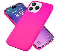 NALIA Neon Silicone Case for iPhone 16 Pro - Soft-Touch & Signal, Pink