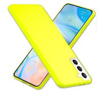 NALIA Neon Silicone Case for Samsung Galaxy S22 - Soft-Touch & Signal Neon - NEONSHOCK (Matte Phone Case) - German Brand, Color:Yellow