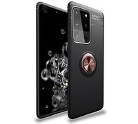 NALIA Ring Case for Samsung Galaxy S20 Ultra - 360° Ring Stand & for Magnetic Mounts - GRIP360 (Matte Silicone Cover) - German Brand, Color:Rose Gold