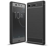 NALIA Silicone Case for Sony Xperia XZ1 Compact, Black | Smart Protection, Fit, Next Level Look, Grip & Clean, VORTEX