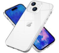 NALIA Transparent Silicone Case for iPhone 15 - Anti-Yellow & Non-Slip - AIRFLEX (Crystal Clear Phone Cover, Slim & Shockproof) - German Brand