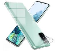 NALIA Transparent Silicone Case for Samsung Galaxy S20 FE - Anti-Yellow & Non-Slip - GLAZE (Crystal Clear Phone Cover, Slim & Shockproof) - German Brand