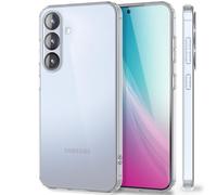 NALIA Transparent Silicone Case for Samsung Galaxy S25 Plus - Anti-Yellow & Non-Slip - AIRFLEX (Crystal Clear Phone Cover, Slim & Shockproof) - German Brand