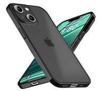 NALIA Ultra Slim Hard Case for iPhone 14 Plus - Matte-Transparent & 0.3mm Thin - PHANTOM (Ultra-Thin Cover & Full Camera Protection) - German Brand, Color:Black