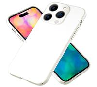 NALIA Ultra Slim Hard Case for iPhone 14 Pro Max - Anti-Fingerprint & 0.5mm Thin - PUREFIT (Matte & Light) - German Brand, Color:White
