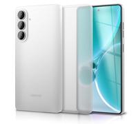 NALIA Ultra Slim Hard Case for Samsung Galaxy S26 Plus - Matte & 0.3mm Thin - PHANTOM (Skinny Cover & Full Camera Protection) - German Brand, Color:White Transparent