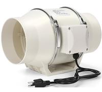 Nalle 4 Inch Inline Duct Fan Radon Fan 50W 280 CFM Ventilation Exhaust Blower Fans Efficient Quiet Copper Motor for Ducting Vents Bathroom Kitchen Grow Tents Hydroponics