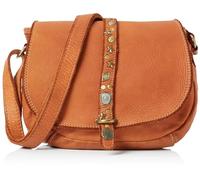 NALLY Women's Leather case with Rivets Shoulder Bag, Camel, One Size