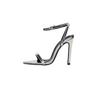 NALLY Women's Sandal, Silver, 3.5 UK