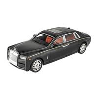 NALora Scale Finished Model Car 1/18 For Rolls-Royce Phantom Alloy Luxy Car Model Diecasts Metal Car Model Simulation Sound Light K Miniature Replica Car (Color : Black)