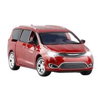 NALora Scale Finished Model Car 1:32 For Chrysler Grand Voyager MPV Alloy Car Model Diecast Metal Vehicles Simulation Sound And Light Miniature Replica Car (Color : Red)