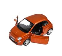 NALora Scale Finished Model Car 1:32 For Fiat 500 Alloy Mini Car Model Diecast Metal Vehicles High Simulation Miniature Scale Collection Miniature Replica Car (Color : Orange)