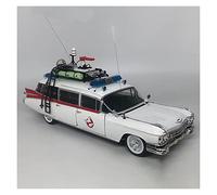 NALora Scale Finished Model Car Boutique 1:18 For Cadillac Ghostbusters Ghost Car Replica Car Alloy Scale Diecast Car Model Toy Car Decorative Miniature Replica Car