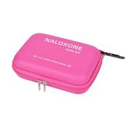 Naloxone Carry Case Kit - Hard Shell Protective Storage for Opioid Overdose Emergency, Fits 2 Nasal Spray Doses, Splash-Resistant, High-Visibility Pink (No Naloxone Included)