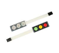 NALsa 1 2 3 4 Key Button Membrane Switch Matrix Array Keyboard Keypad Control Panel Pad DIY Kit 1Pcs (Color : 3 key)