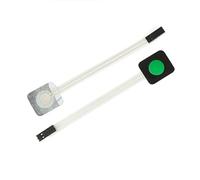 NALsa 1Pcs/5Pcs Membrane Switch Keypad 1 Key Matrix Membrane Switch Red Green Gray Yellow Keyboard Board (Color : Green, Size : 5Pcs)