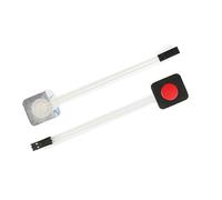 NALsa 1Pcs/5Pcs Membrane Switch Keypad 1 Key Matrix Membrane Switch Red Green Gray Yellow Keyboard Board (Color : Red, Size : 1Pcs)
