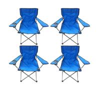 Nalu 4 Blue & Black Lightweight Folding Camping Beach Chairs Nalu Multicolor