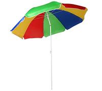 Nalu 5.3ft/1.6m Garden Beach Patio Tilting Tilt Multi coloured Umbrella Parasol Sun Shade Protection UPF40
