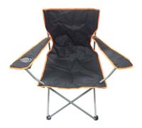 Black & Orange Lightweight Folding Camping Beach Captains Chair