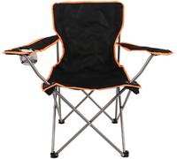 Black Lightweight Camping Seat Picnic Fishing Beach Folding Captain Chair