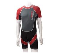 Nalu Childrens Shortie Shorty Beach Surf Wetsuit Boys Girls Young Adults (Red, 24" / 4-5 Years)