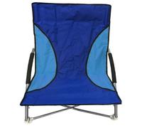 Nalu Folding Beach Camping Fishing Chair Garden Chair Low Seat Blue Multi