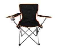 Nalu Folding Camping Chair Lightweight Foldable Portable Garden Beach Seat - Black
