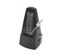NALU Metronome - Classic Mechanical Wind-Up Design with Bell for Piano, Guitar, Violin & All Instruments (N-Black)