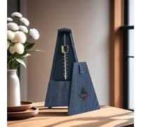 NALU Metronome - Classic Mechanical Wind-Up Design with Bell for Piano, Guitar, Violin & All Instruments (T-Wood Grain Black)