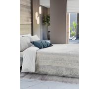 Nalu Nicole Scherzinger 'Bamboo' Cotton Duvet Cover Set in Blue | Size: Super King Nalu Nicole Scherzinger Blue Super King