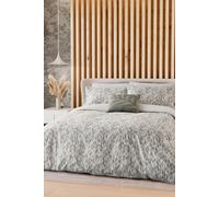 Nalu Nicole Scherzinger 'Dune' Cotton Duvet Cover Set in Green | Size: Super King Nalu Nicole Scherzinger Green Super King