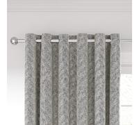 Nalu Nicole Scherzinger Hana Lined Curtains 66" x 54", Silver