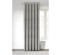 Nalu Nicole Scherzinger 'Hana' Lined Curtains in Silver | Size: 167 cm width x 183 cm drop Nalu Nicole Scherzinger Silver 167 cm width x 183 cm drop