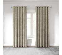 Nalu Nicole Scherzinger Hana Lined Curtains 66" x 72", Linen