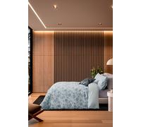 'Kalea' Cotton Duvet Cover Set Nalu Nicole Scherzinger Blue King