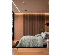 'Kalea' Cotton Duvet Cover Set Nalu Nicole Scherzinger Green King