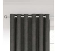 Nalu Nicole Scherzinger Kalo Lined Curtains 90" x 72", Charcoal