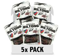 Nam Flava - Original Biltong from Namibia - 0.25 kg (5x50g) - dried meat, beef jerky, high protein, savoury snack