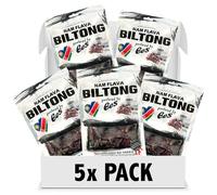 Nam Flava - Original Biltong from Namibia - 0,5 kg (5x100g) - dried meat, beef jerky, high protein, savoury snack