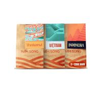 Nam Song Asian Experience Pre-Ground Coffee Beans Gift Set - Taster Featuring Vietnam, Thailand & Indonesia Origins - Coffee Gift Set for Him & For Her, 3 x 220g