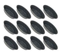 NAMAI 12 Baking Moulds for Delicious Baked Goods, Aluminium, Non-Stick Coating, Stone Look, Made in Italy, 10.5 cm x 7 cm
