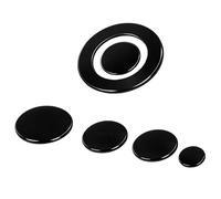 NAMAI - Set of 5 Gas Stoves, 4 Smooth Plates + 1 Triple Crown, Compatible with Ariston, Nardi, Whirpool, Gas Cooker Replacements, Easy to Install