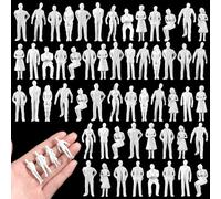Namalu 100 Pcs Tiny People Figures Miniature 1:50 Scale Unpainted