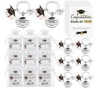 Namalu 12 Set End of Term School Leavers Gifts, Class of 2026 Teacher Gifts for Students, Motivational Graduation Keychain Bulk for Pupils from Teachers (Class of 2026)