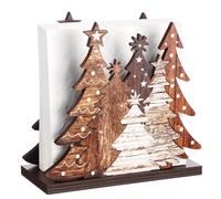Namalu Christmas Tree Napkin Holder for Tables Classical Christmas Tree Napkin Holder Wooden Xmas Cute Cocktail Tissue Dispenser Wood Farmhouse Modern Tissue Dispenser for Storage