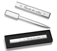 Namalu Letter Opener Gift - Letter Opener with Engraving Made of Metal, with Protective Case and Gift Box, Thank You for Everything Gift for Graduation, Farewell, Retirement, Christmas, for Teachers