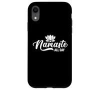 Namaste all day, yoga for women, yoga for men, girls, boys Case for iPhone XR