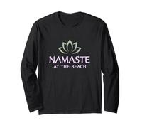 Namaste at The Beach Yoga Meditation Ocean Zen Long Sleeve T-Shirt